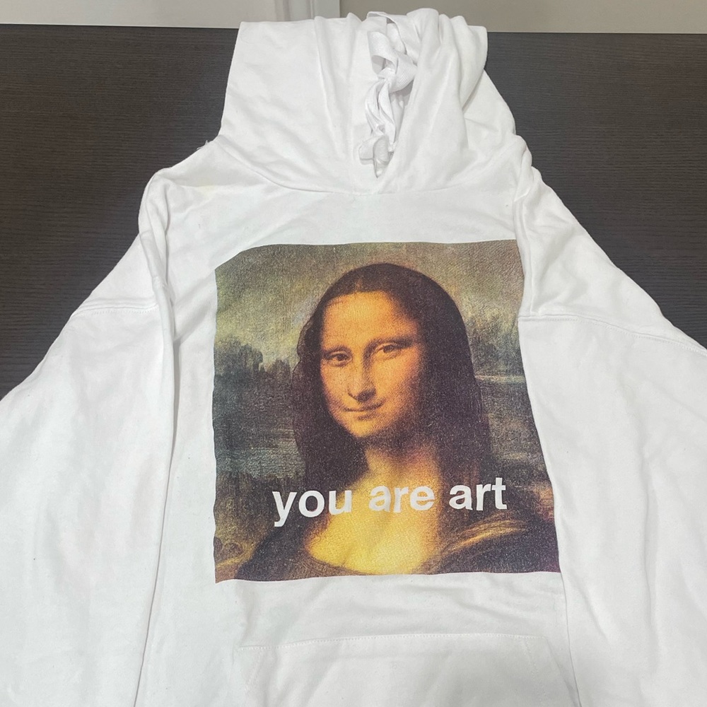 White hoodie